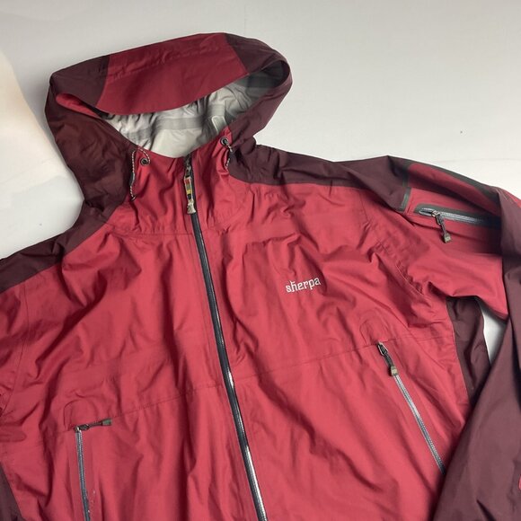 Sherpa Adventure Gear Full Zip Mens M Shell Pullover Parka Rain Jacket - Picture 2 of 16